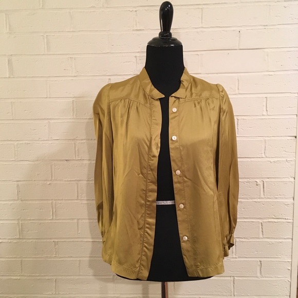 Dries Van Noten hidden Button Front Blouse
Gold - Picture 5 of 8